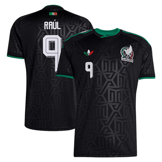 Men's Mexico #9 Raúl Jiménez Black 2026 Soccer Jersey